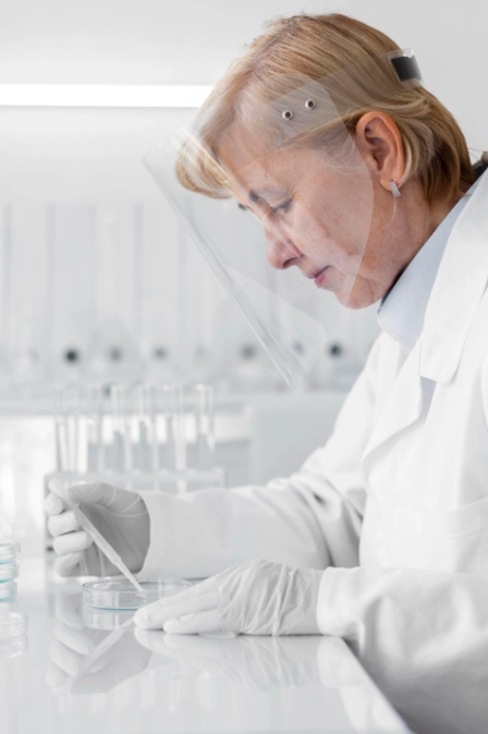 врач проводит анализы